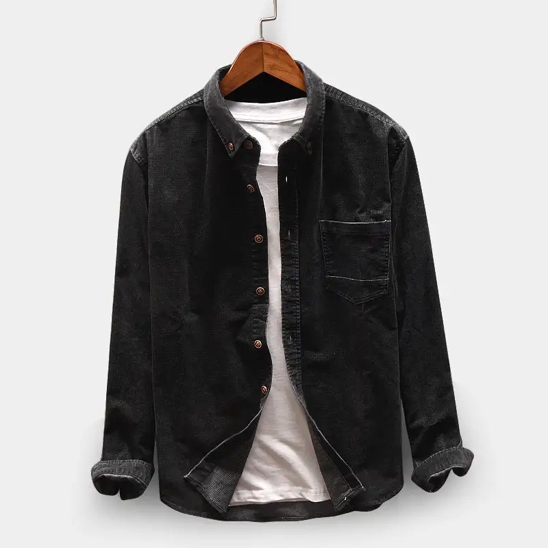 Men's Corduroy Pocket Decorated Casual Jacket
