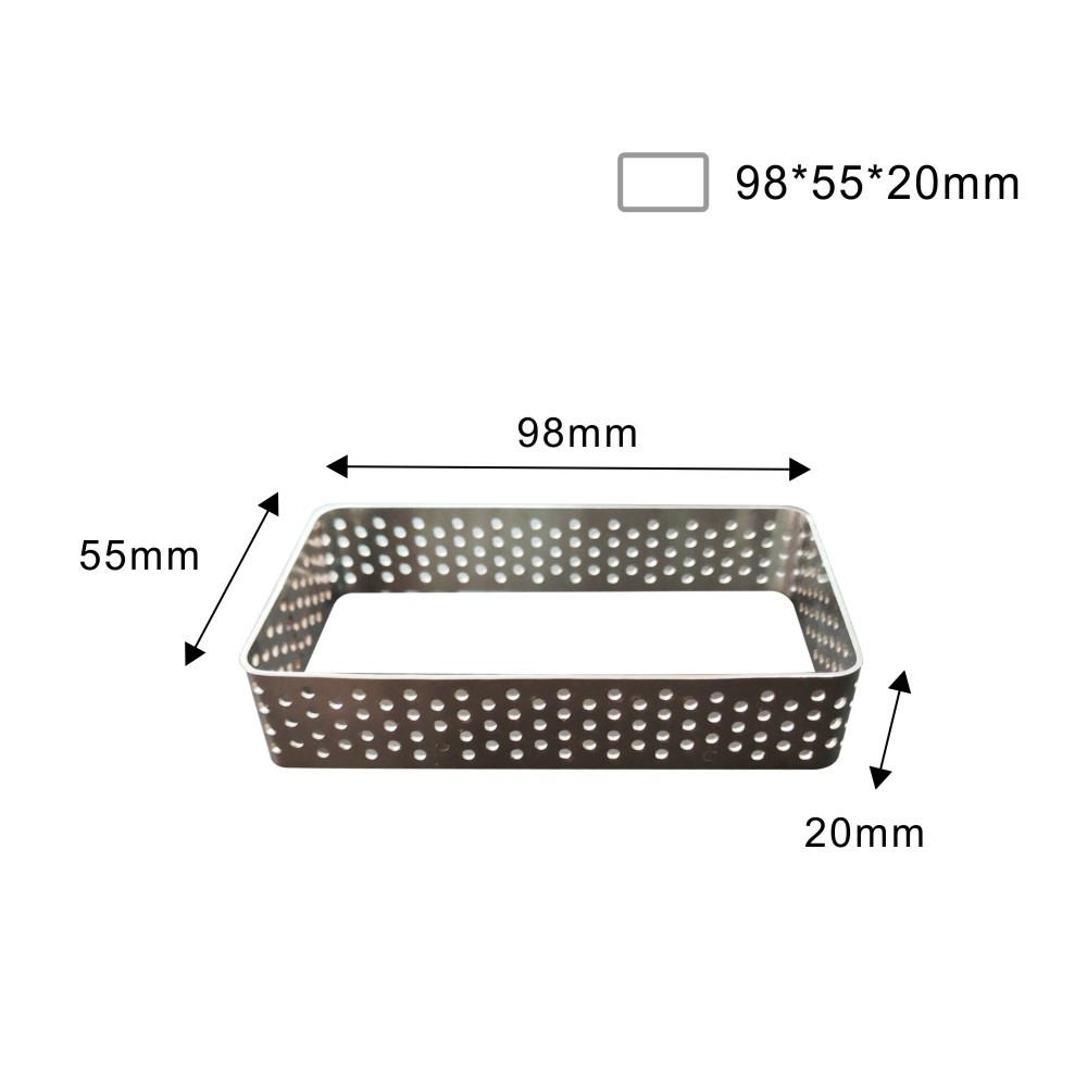 Wave Tower Cake Mousse Mould Square Mousta Ring