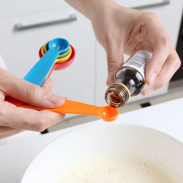 Graduation Gram Measuring Spoon Set Baking Tools 5-Piece Set Of Colorful Food-Grade Plastic Milkshake Measuring Spoons Small