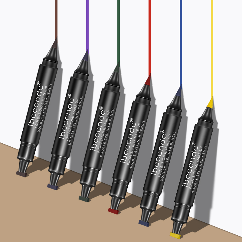 Two-Color Makeup Double-Headed Eyeliner Stamp Pen