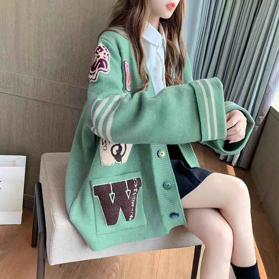 Women's Loose College Style Spring Sweater Cardigan