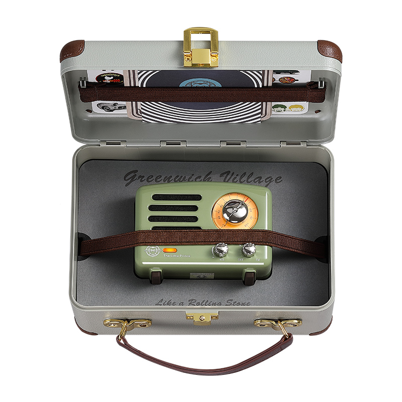 Portable Small Retro Bluetooth Speaker With Small Stereo