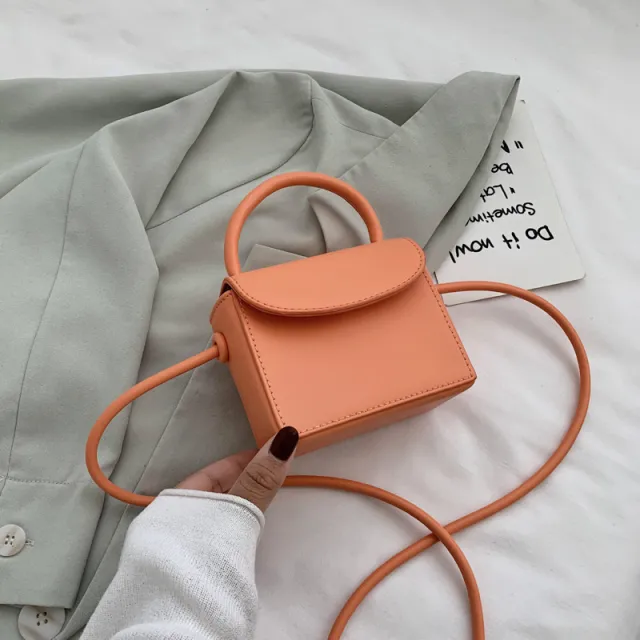 One shoulder Messenger Bag Women Summer Small Square Bag Orange - Shop at LoveMi