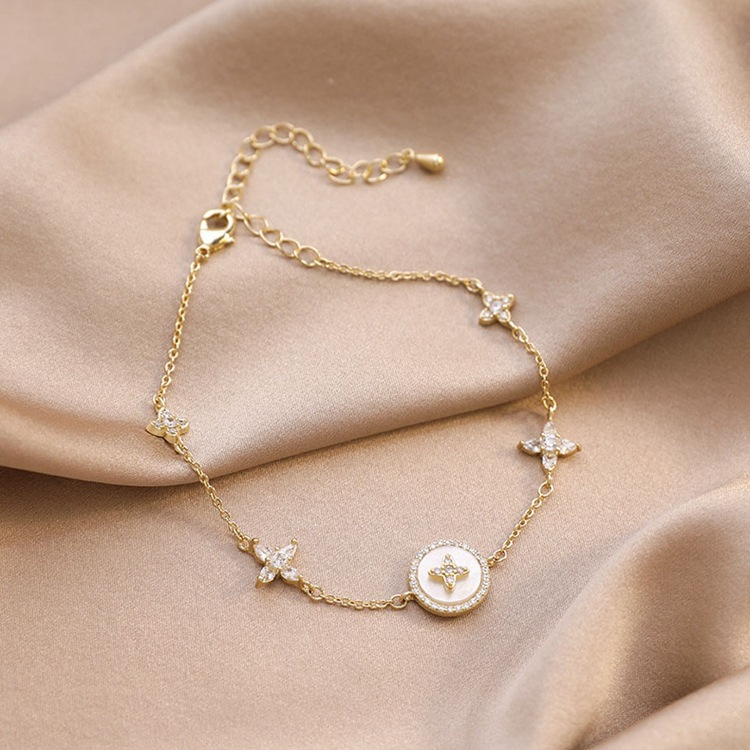 Light Luxury Cross Star Mother-Of-Pearl Bracelet