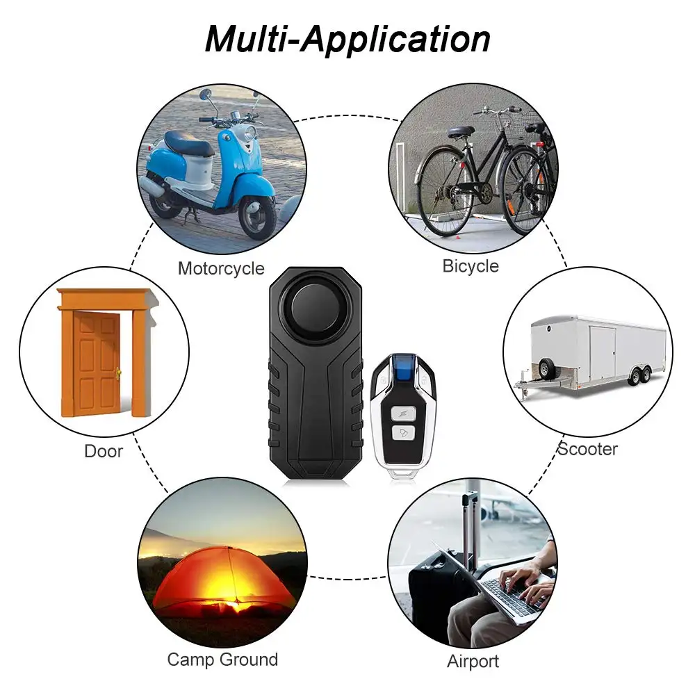 Installation-free Rainproof Large-volume Electric Car Alarm Bicycle