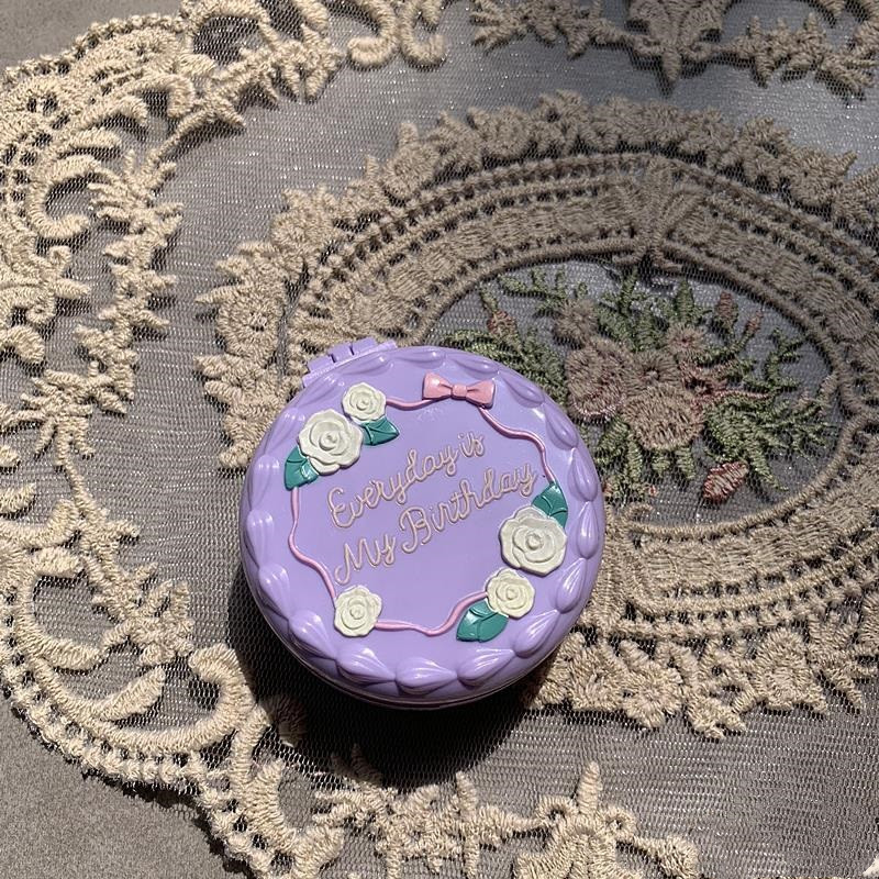 Makeup Mirror with Folding Massage Hair Brush Mini Airbag — foto 5