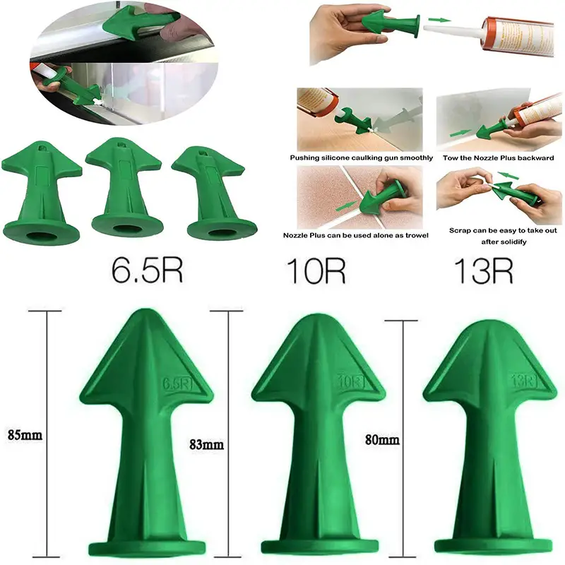Four-Piece Nozzle For Removing Residual Glue With Multi-angle Scraper