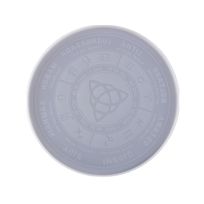 Epoxy Tarot Card Divination Silicone Mold, Constellation Compass Astrology Board Mold Coaster