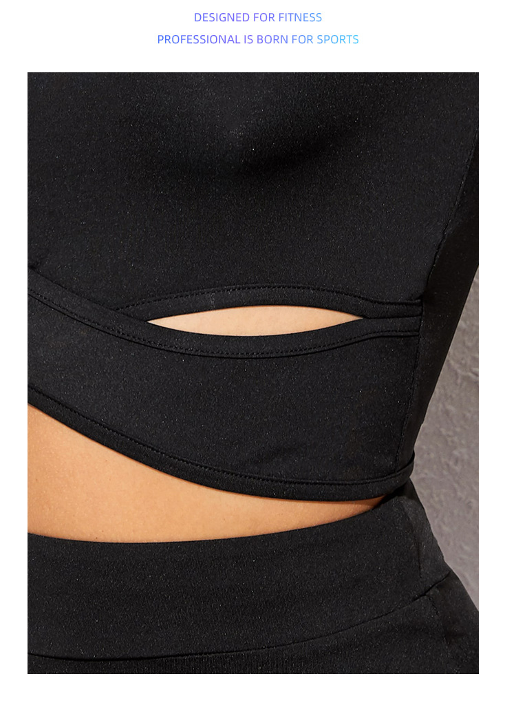 New Yoga Sports Vest Underwear Sweat Absorption Breathable Knitted Elastic Women's Fashion Thin Waist