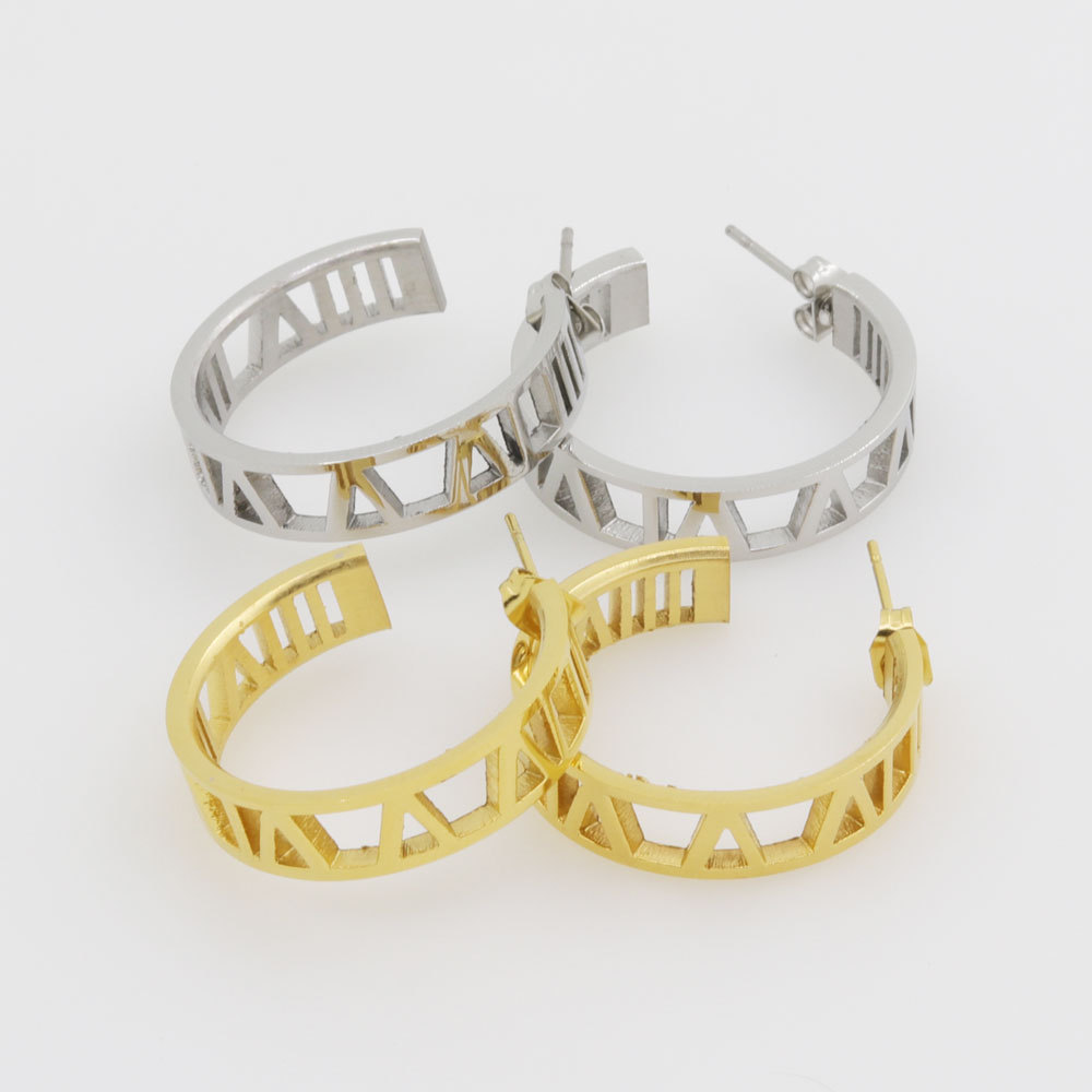 Beautiful Cut Earrings In Titanium Steel Jewelry