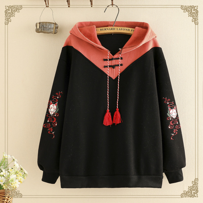 Title 2, Japanese Cute Girl Heart Sweater Plus Velvet Th...