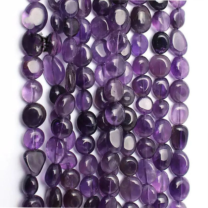 Amethyst Irregular Shaped Loose Bead Bracelet Pearl Earrings DIY Jewelry Accessories