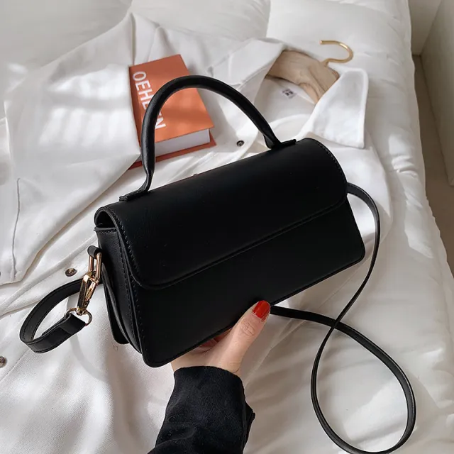 New Trendy Fashion Net Red Hot Crossbody Bag Western Style Wild Portable Small Square Bag Black - Shop at LoveMi