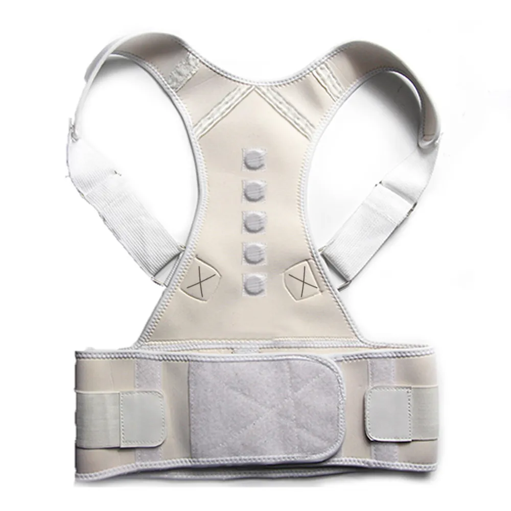 Adjustable Magnetic Posture Corrector Corset Back Men Body Shaper Brace Back Shoulder Belt Lumbar Support – image 5