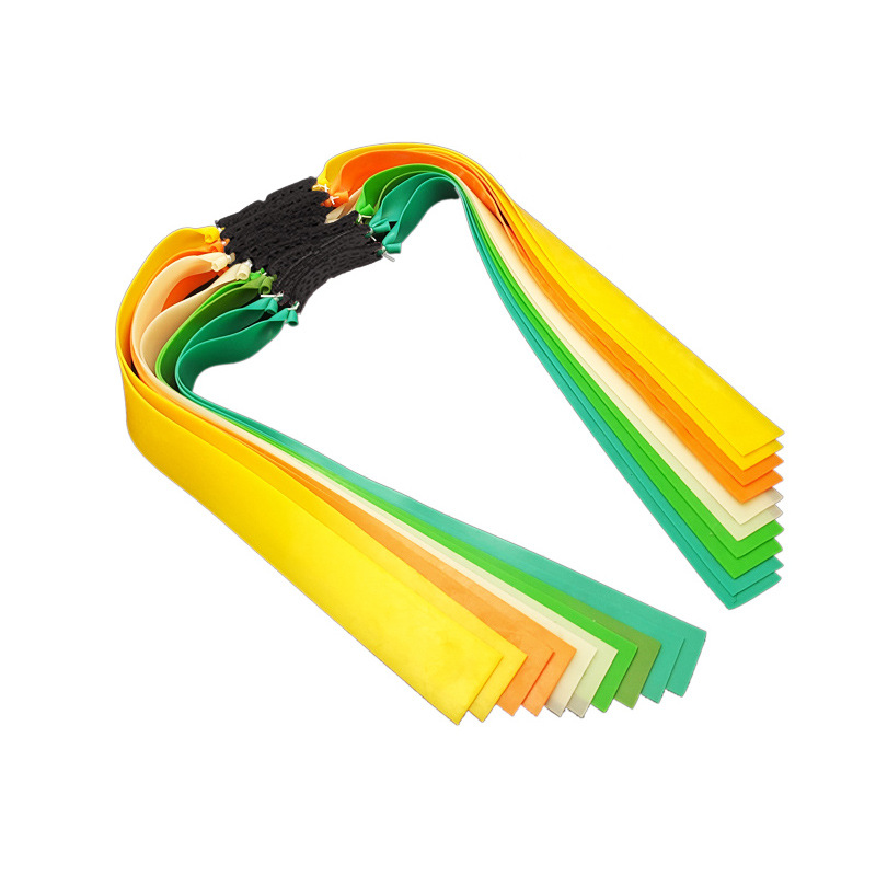 Slingshot flat rubber band group thickened and strong