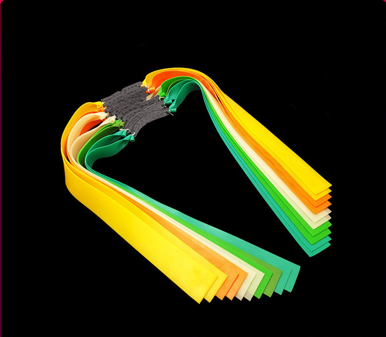 Slingshot flat rubber band group thickened and strong