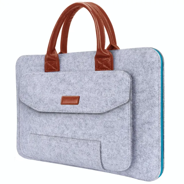 Portable Felt Computer Bag Tablet Notebook Liner Bag Grey - Shop at LoveMi