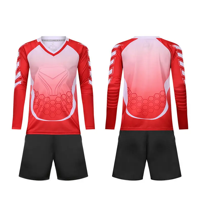 Adult Kids Football Goalkeeper Jerseys Custom Long Sleeve Soccer