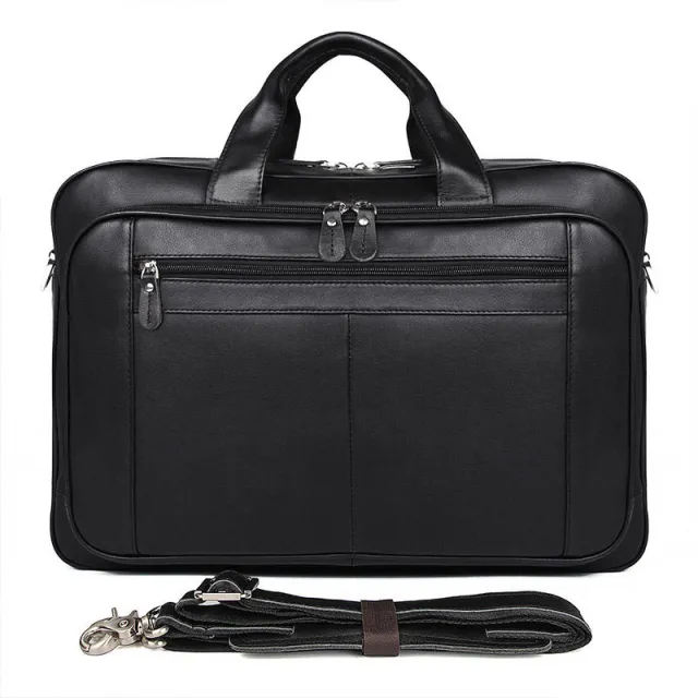 Leather Business Men's Large Handbag Black - Shop at LoveMi