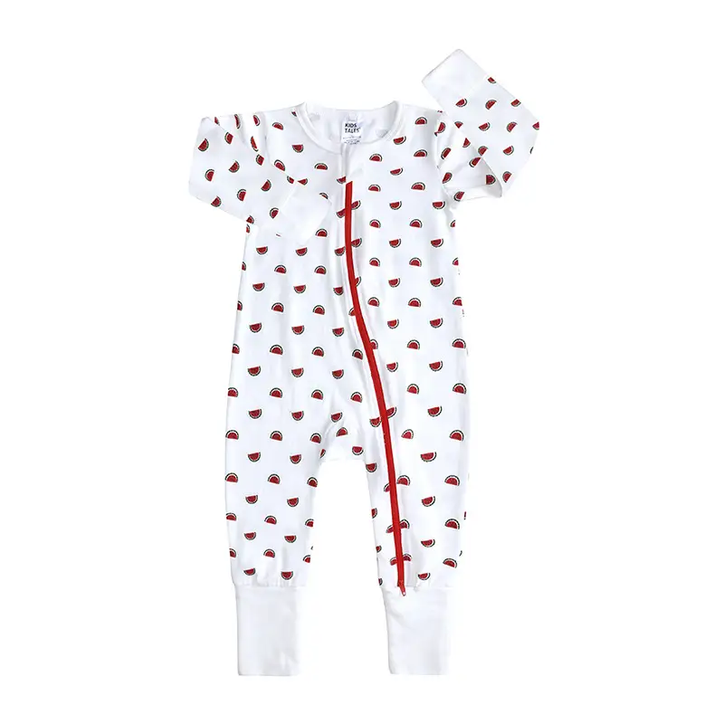 Long-Sleeved Jumpsuit And Romper Printed Zipper Romper