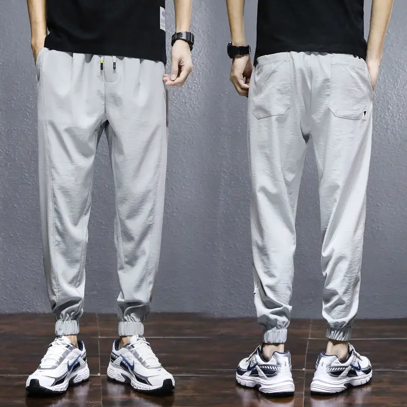 Men's Loose-Fitting Casual Cropped Trousers