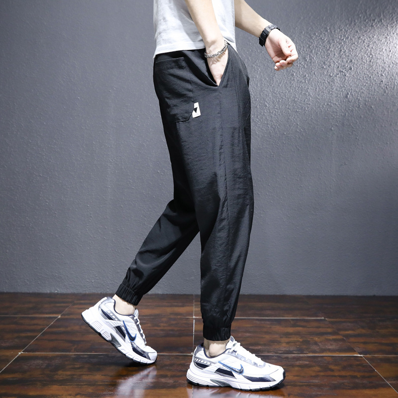 Men's Loose-Fitting Casual Cropped Trousers