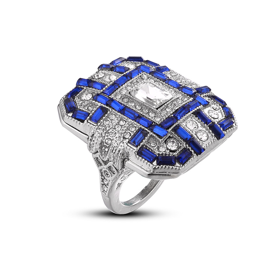 Popular Square Crystal Gemstone Ring