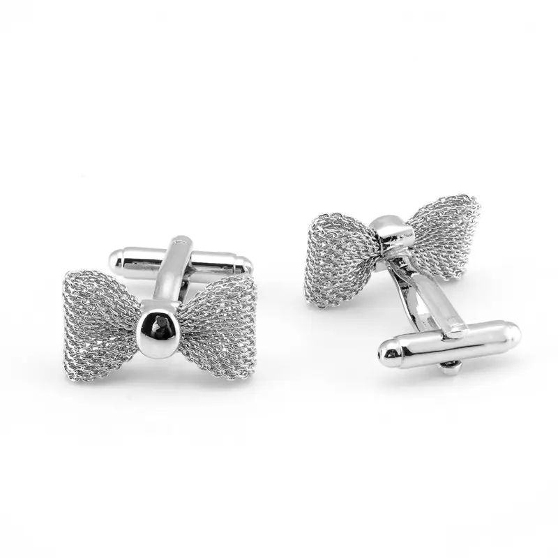 Bow Tie Flower Shape French Cufflinks