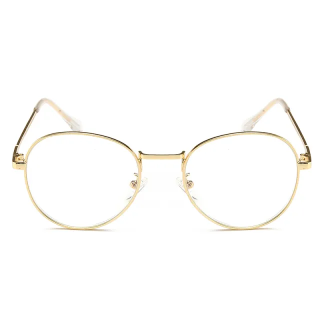 New Glasses Bauhinia Metal Women's Fashion Young State Blue Light Proof Presbyopic Glasses Gold - Shop at LoveMi