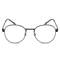 New Glasses Bauhinia Metal Women's Fashion Young State Blue Light Proof Presbyopic Glasses - Black - View 1