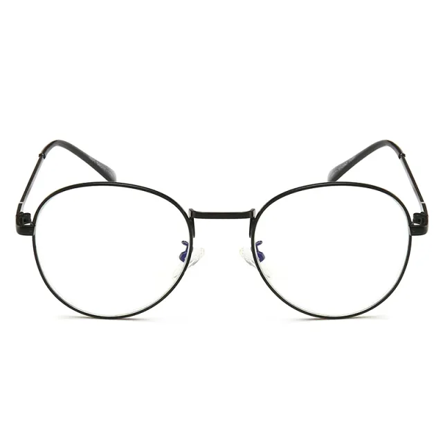 New Glasses Bauhinia Metal Women's Fashion Young State Blue Light Proof Presbyopic Glasses Black - Shop at LoveMi