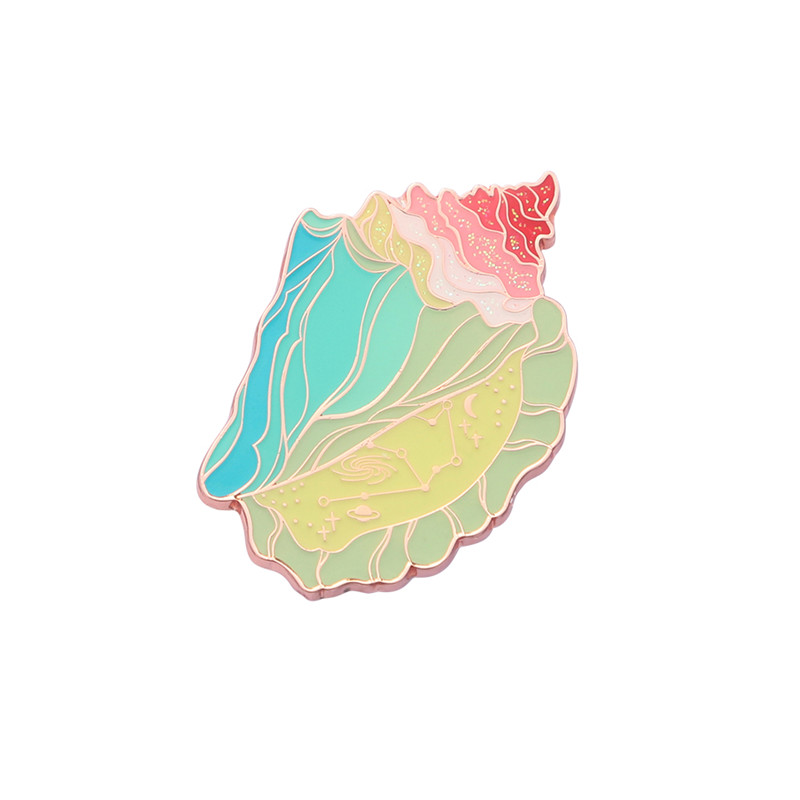 Conch Badge Brooch