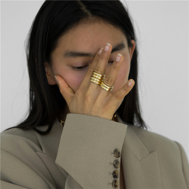 Ins Niche ColdWind Fashion Personality Simple Retro Index Finger Ring