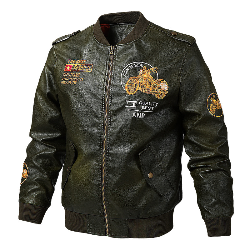Spring And Autumn Jacket Flying PU Leather Jacket