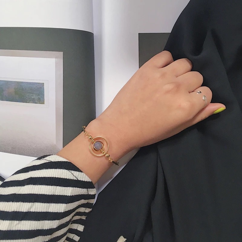 Peacock Natural Stone Bracelet