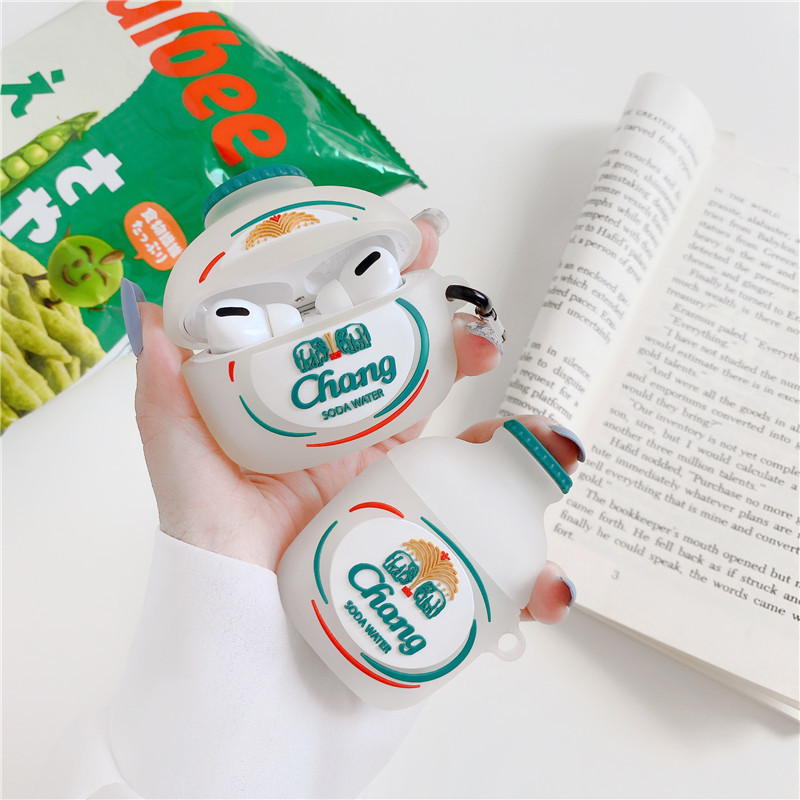 Compatible with Apple , White Peach Soda Stereo Silicone Apple Bluetooth Earphone Case - Image 6