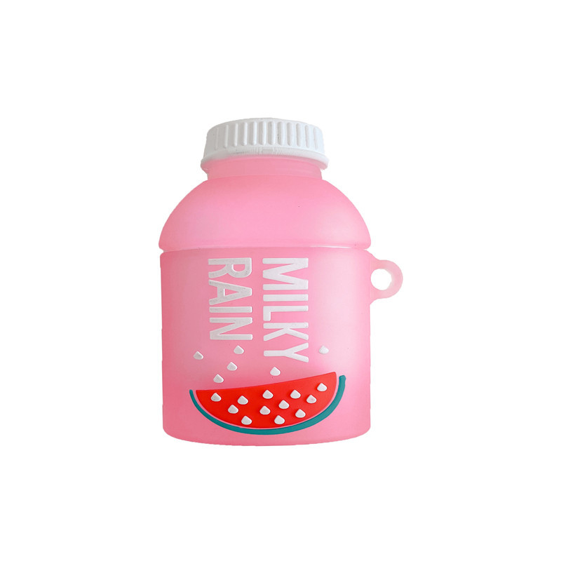 Compatible with Apple , White Peach Soda Stereo Silicone Apple Bluetooth Earphone Case - Image 3