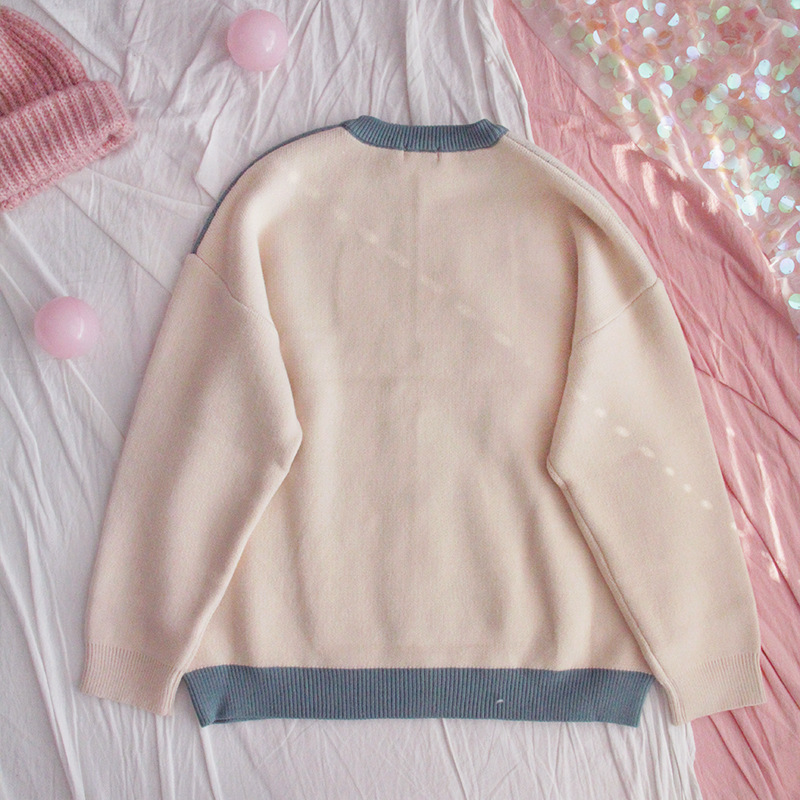 Title 3, Shimomori Thick Big Sweater Girl Loose Student ...