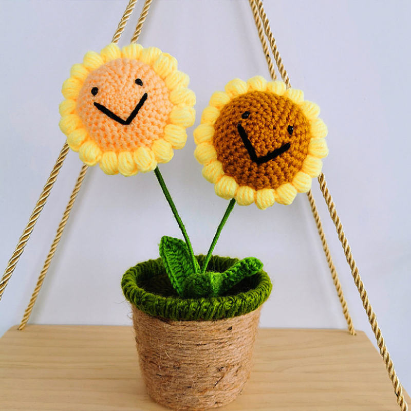 Two sunflowers