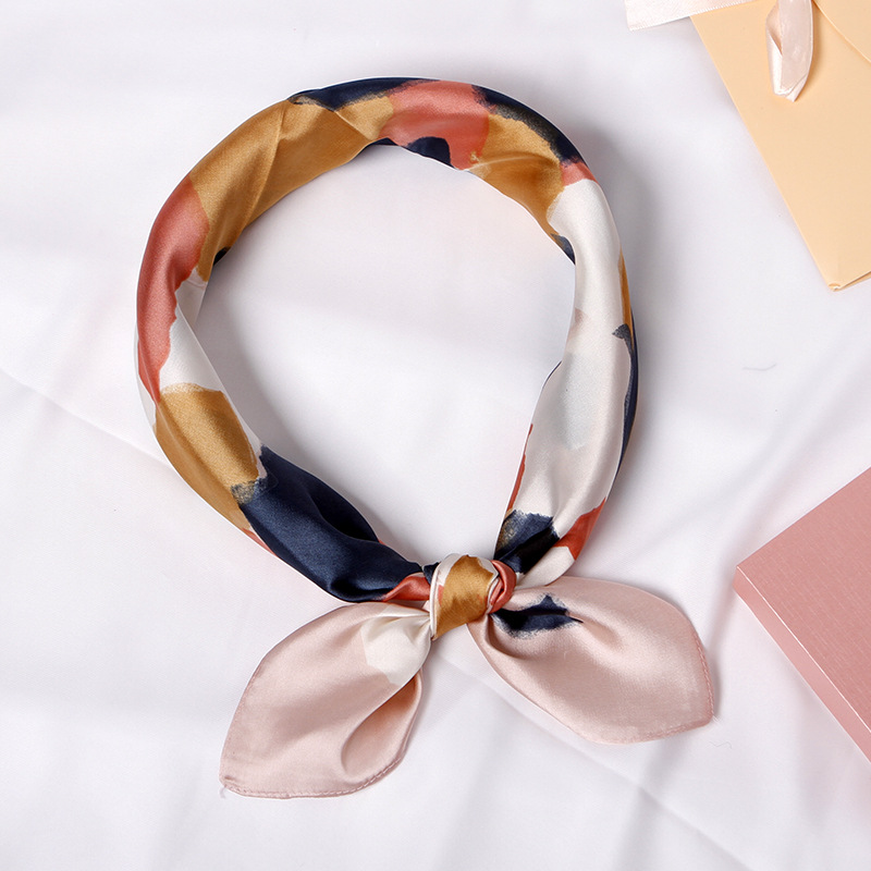 Women's Small Square Scarf Small Scarf Turban Bib