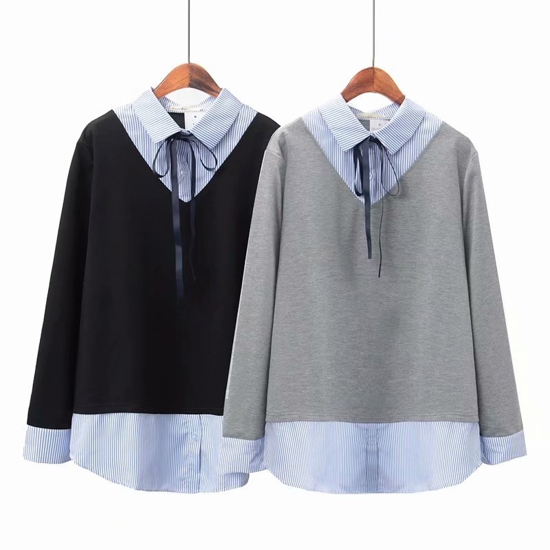 Title 1, Spring Loose And Versatile Ladies Fake Two-piec...