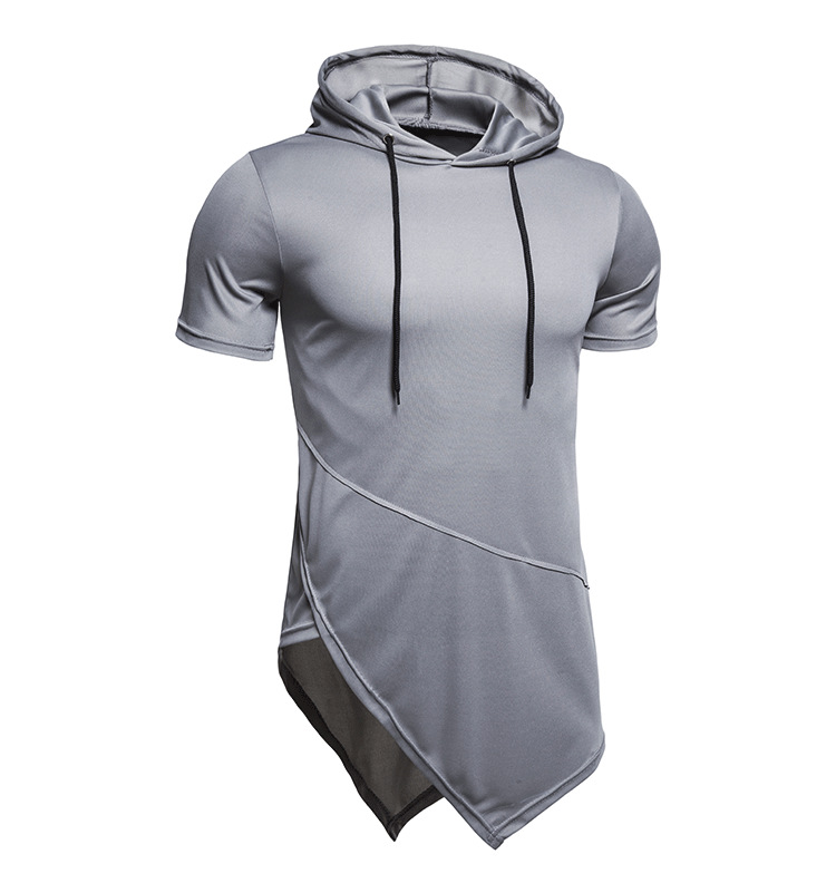 Men's Casual Hooded Pullover Short Sleeves