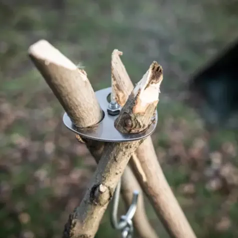 Portable Outdoor Barbecue Camping Stainless Steel Hanger Tripod Hanging