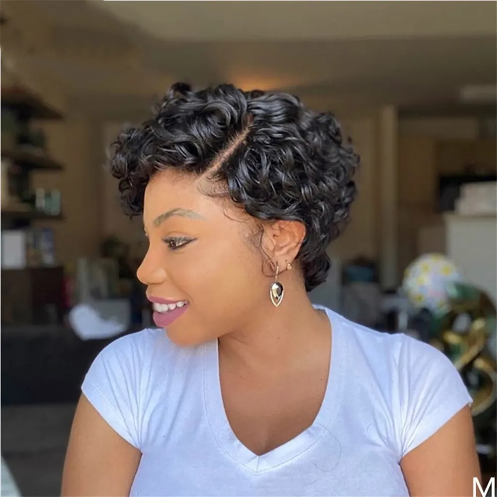 Wig Manufacturers Ladies Piece Small Curly Wigs Independent Station