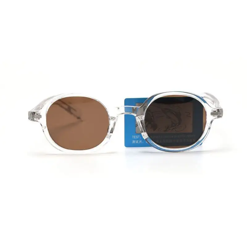 Korean Retro Polarized Sunglasses With Oval Frame
