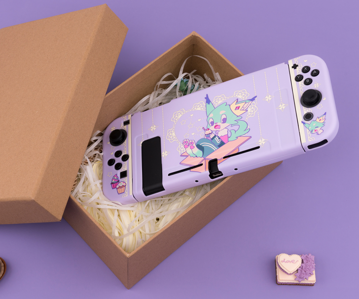 Protective Bag Cover Box Soft Shell Accessories Anti-drop Cute Cartoon Split Color Shell Surrounding