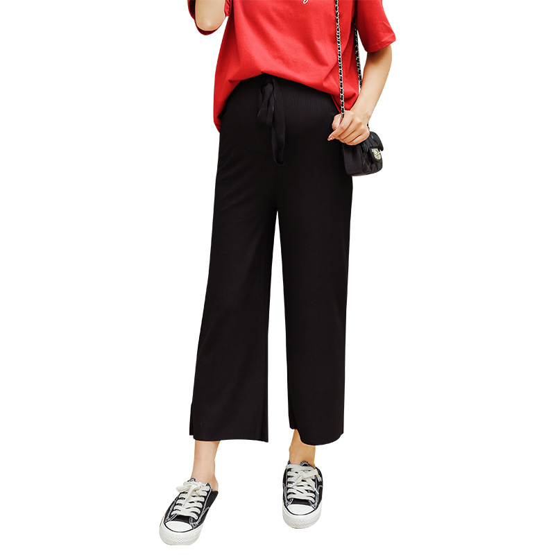 Outer Wear Straight Loose Wide-Leg Pants