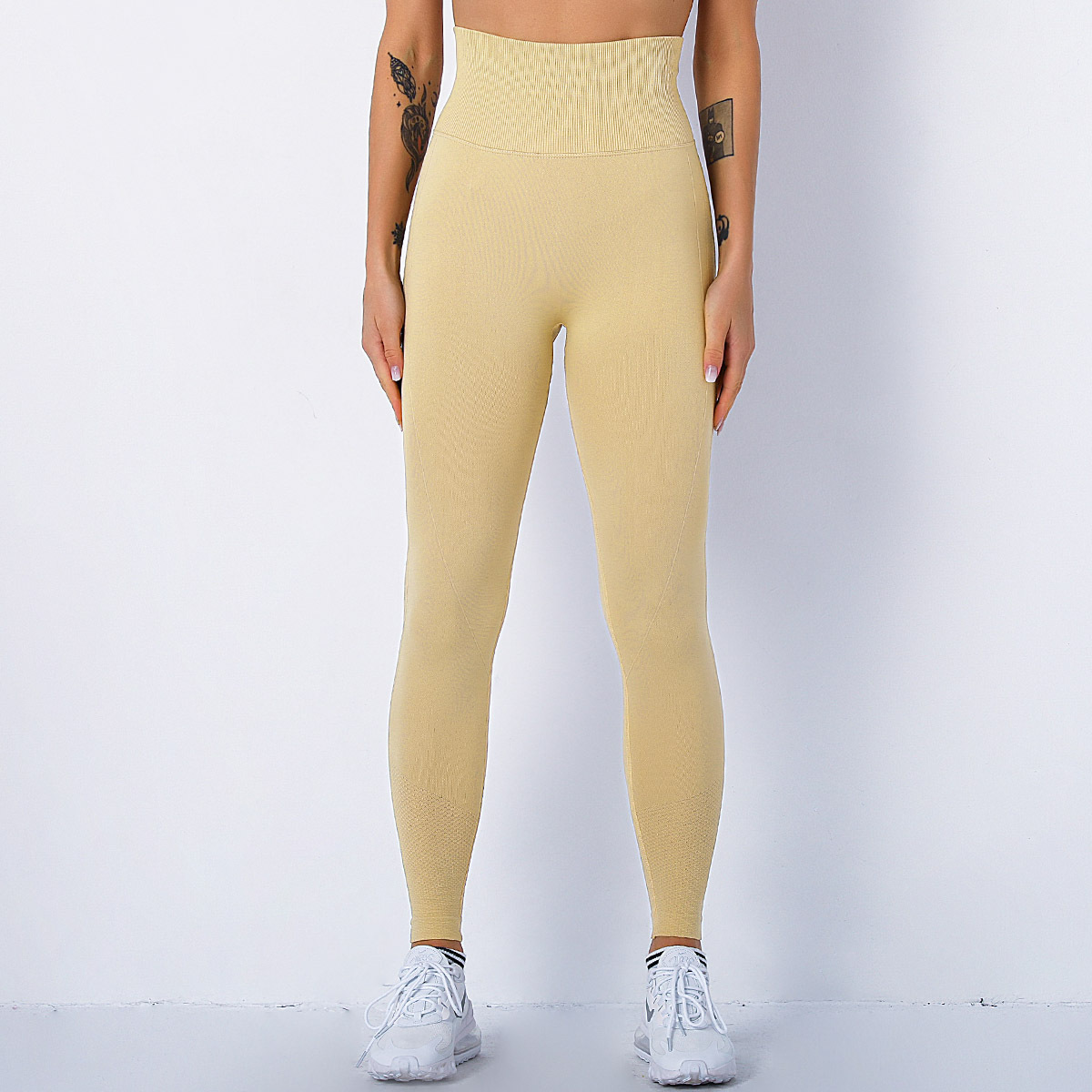 Peach Hip Shaping Running Sports Leggings