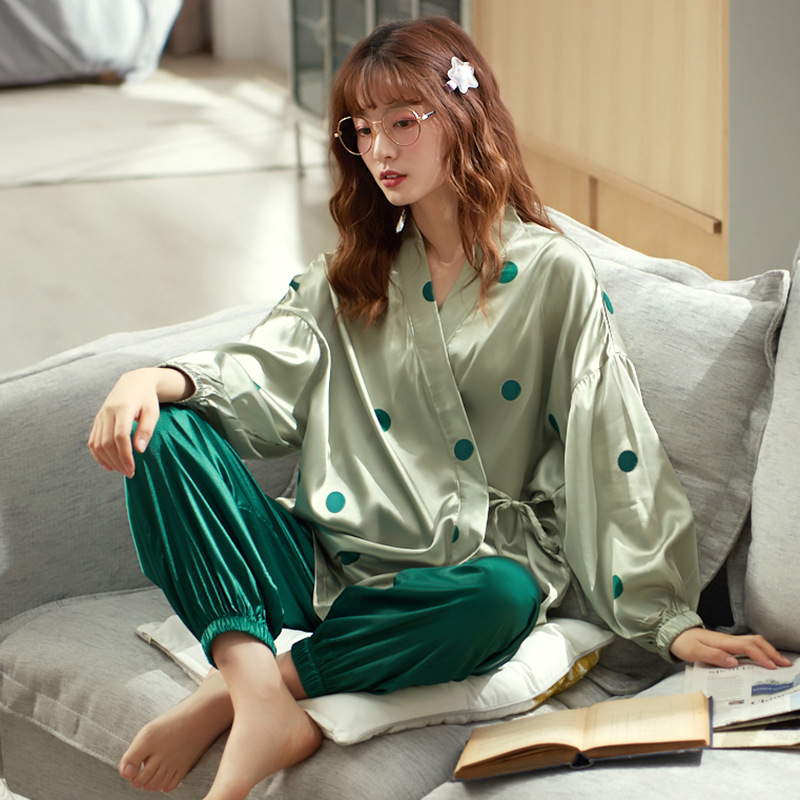 Title 5, Summer Thin Long-sleeved Kimono Japanese Silk L...