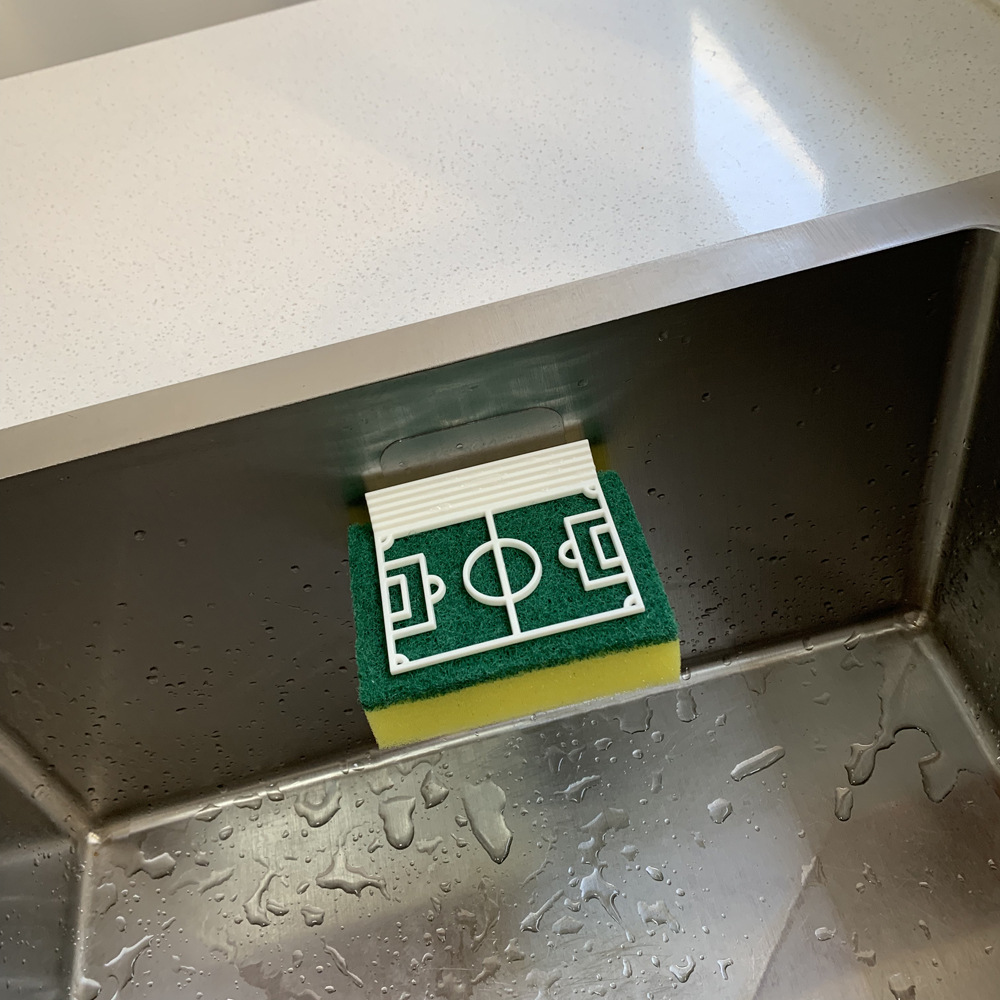 Football Field Shape Baijie Decoration Shelf Sponge Wipe Storage Rack